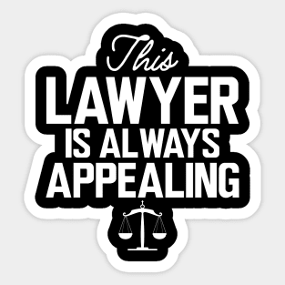 Lawyer - This lawyer is always appealing Sticker